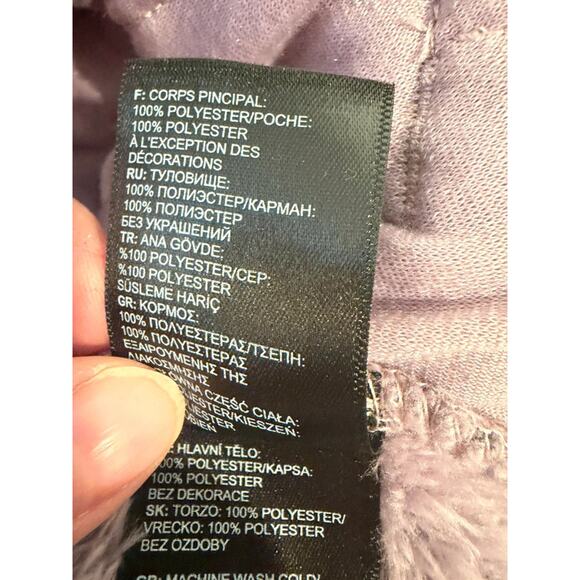 The North Face Plush Fleece Pullover XS Lavender Purple 1/4 Zip Jacket NF0A3YSP - Picture 9 of 11